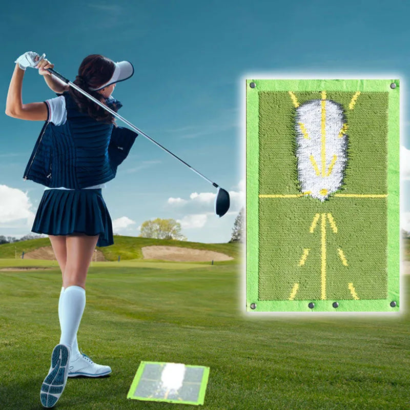 Golf Training Mat For Swing Detection Batting