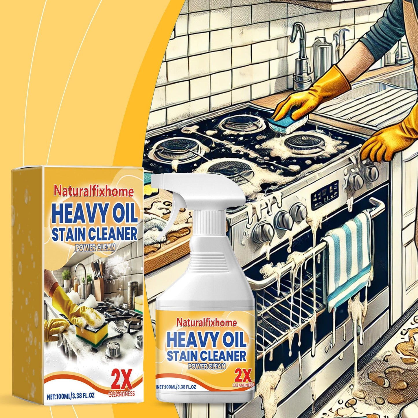 Kitchen Grease Cleaning Spray