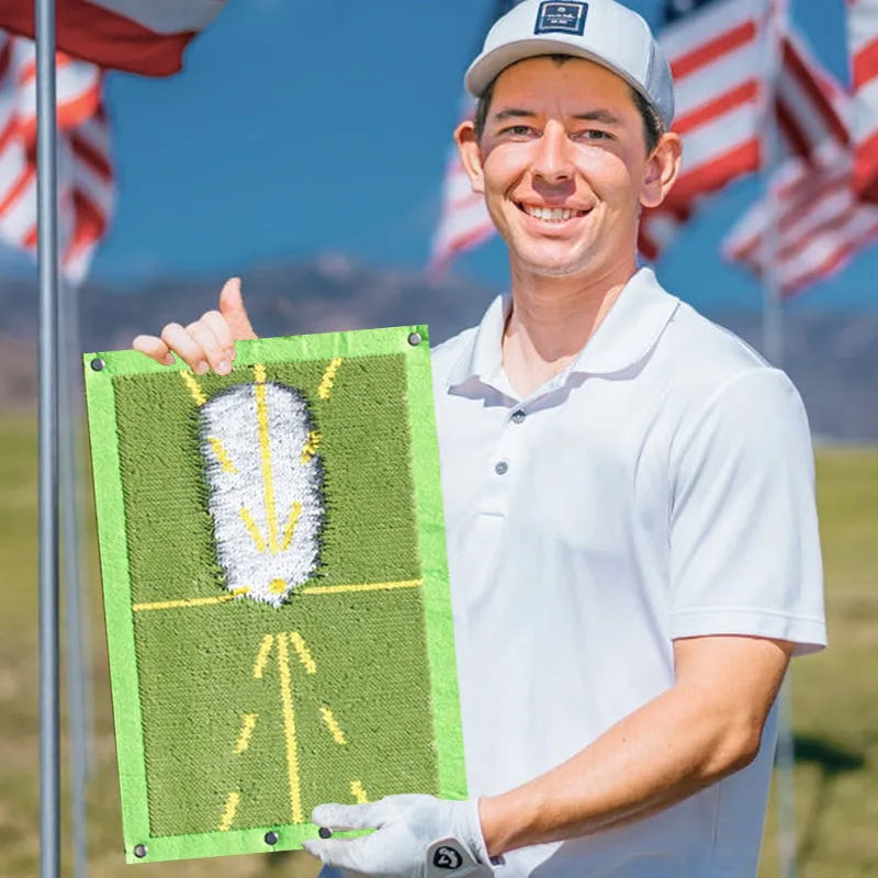 Golf Training Mat For Swing Detection Batting