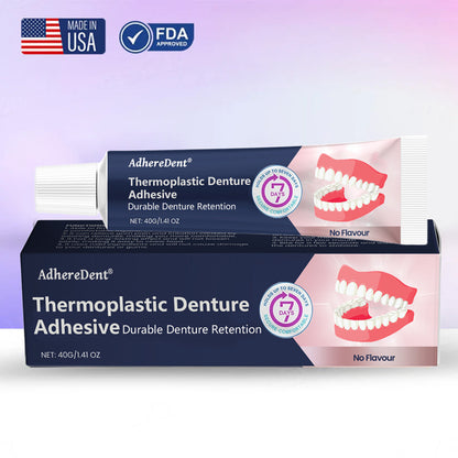 AdhereDent®  Thermoplastic Denture Adhesive ⏳ Durable Denture Retention⏳