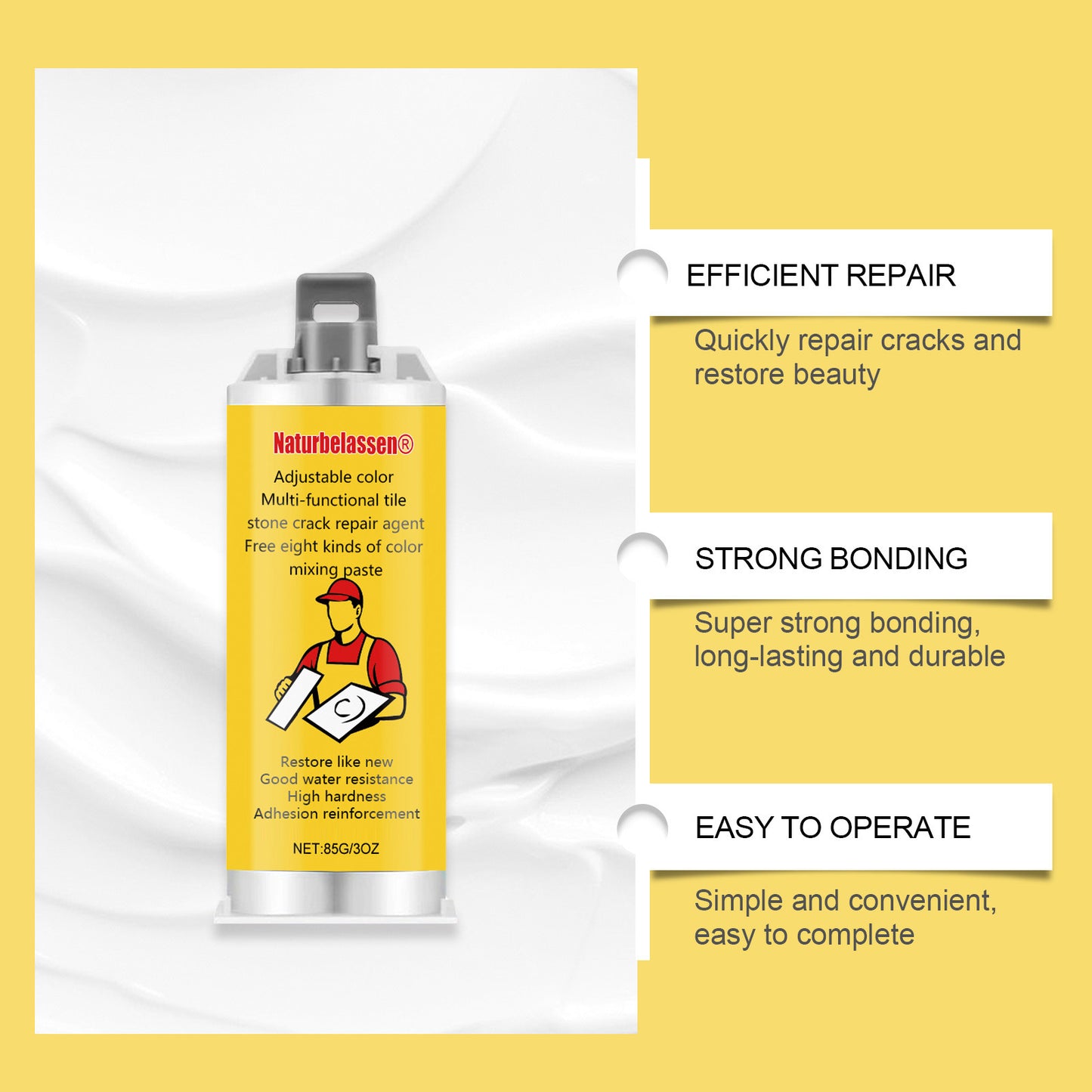 🎨Adjustable Color Multi-Functional Tile Stone Crack Repair Agent