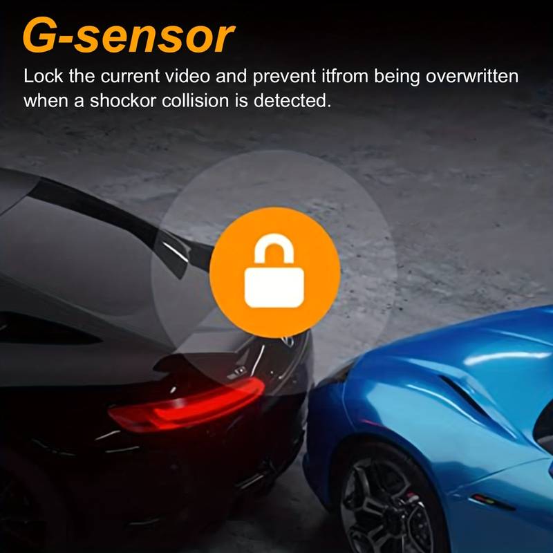 170° Wide View Dash Cam with 1080p Triple Lens, G-Sensor, Night Vision & Loop Recording Technology