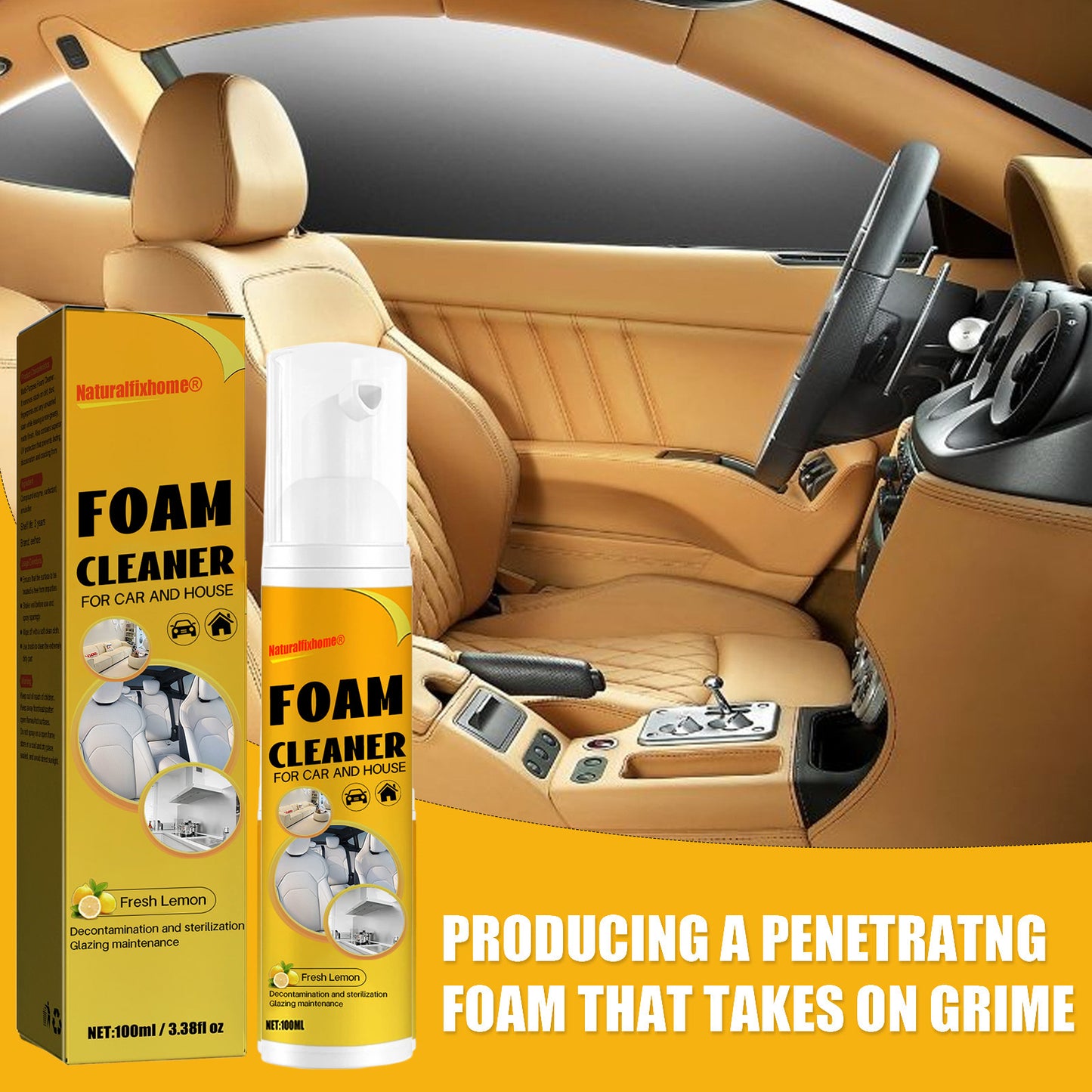🌟Magical Cleaning Magic🏠Multi-Purpose Foam Cleaner🚗